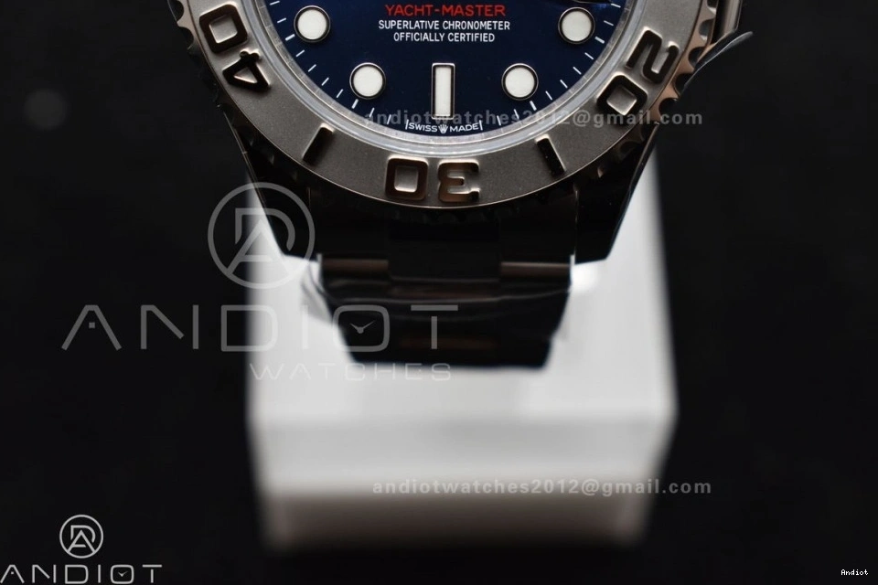 A2824 1:1 Dial Best 316L 37mm Yacht-Master Blue Bracelet SS Edition 268622 Case and CVSF 0301